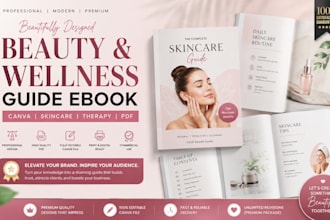 design beauty wellness guide ebook canva skincaretherapy pdf