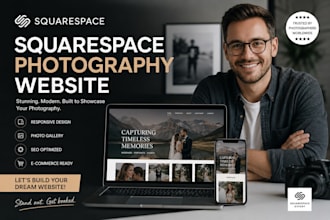design squarespace photography website, portfolio website