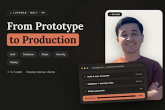 add backend to your lovable, bolt or v0 app and make it production ready