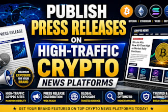 publish press releases on high traffic crypto news platforms