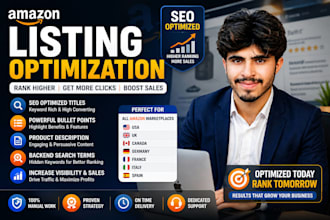 optimize your amazon listing SEO for higher ranking
