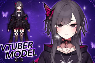 create vtuber model, vtuber rigging, live2d model and vtube studio