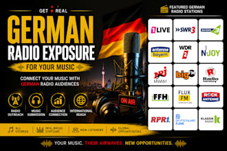 get you real german radio exposure for your music