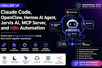 claude code openclaw hermes ai agent mcp server n8n youtube automation jarvis ai