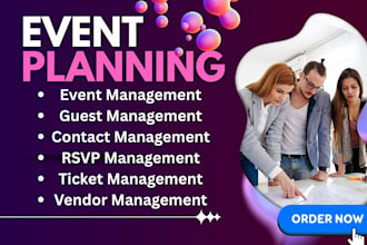set up event planning CRM cvent eventbrite bizzabo whova rsvpify clickup stova