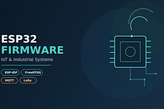 develop esp32 firmware for your iot or industrial project