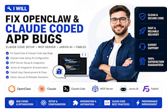 fix openclaw claude coded app bugs claude code setup mcp server jarvis ai fable5