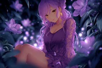 draw anime art commissions ocs fanart pfp etc