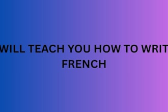 teach you how to write french