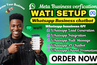 setup wati whatsapp API chatbot automation CRM integration