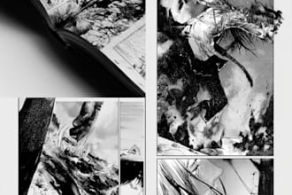 draw  unique comic book page or manga page
