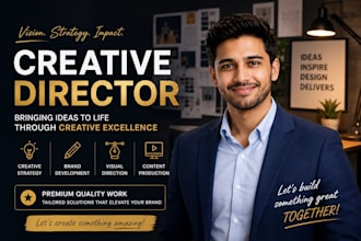 be your creative director for branding and marketing