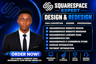 build squarespace website design, redesign squarespace, website development