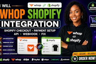 connect shopify to whop payment digital store setup shopify checkout b2b store