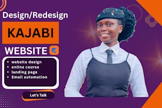 design kajabi website and landing page with sales funnel for course launch
