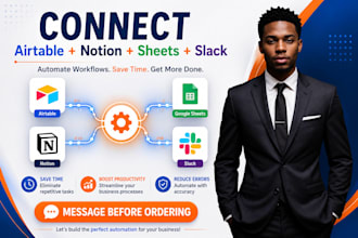 integrate airtable notion google sheets slack API automation