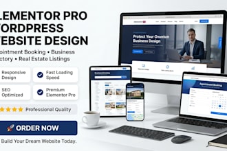 do elementor pro, appointment, directory, real estate listing, wordpress webiste