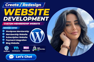 create wordpress membership website, lms website and subscription website