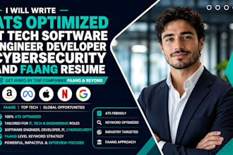 write ats optimized it tech software engineer developer cybersecurity and faang