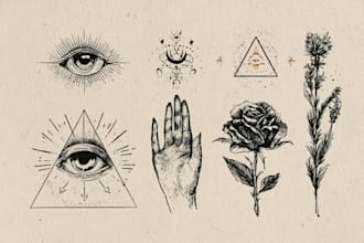design a custom fine line minimal tattoo