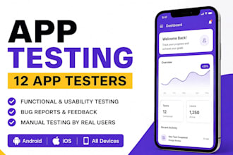 do professional 12 app testers, mobile app testing QA testing for android