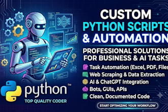 write custom python scripts for automation and ai tasks