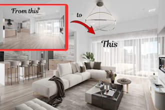 do real estate virtual staging and digital renovation of airbnb listing