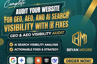 audit your website for GEO aeo and ai search visibility with fixes