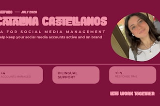 be your VA for social media management and scheduling
