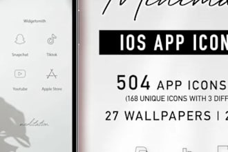 design a simple and modern mobile app icon