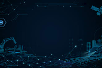 create futuristic iot technology vector illustrations
