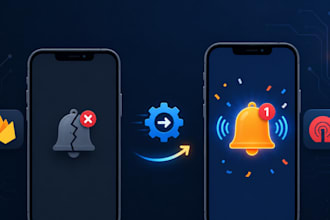 fix onesignal firebase push notification in your webview android app ios app fix