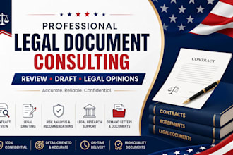 review contracts, provide legal opinions, and draft legal documents