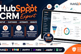 setup, customize hubspot CRM, workflow automation migration