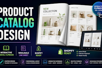 product catalog design interactive digital flipbook wholesale line sheet shopify