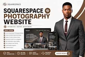 redesign squarespace photography website build squarespace website