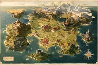 make an amazing world or regional custom fantasy map