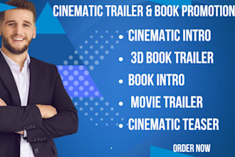 cinematic intro, 3d book trailer, book intro, movie trailer, cinematic teaser