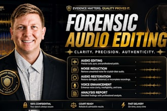 provide audio cleanup audio restoration noise reduction audio repair
