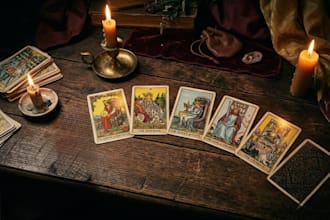 do an intuitive tarot card reading for love, career, or life guidance