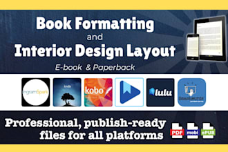 professionally format your book into epub or print