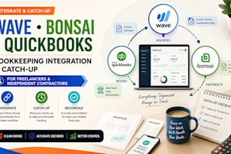 catch up wave bonsai quickbooks for freelancers and independent contractors