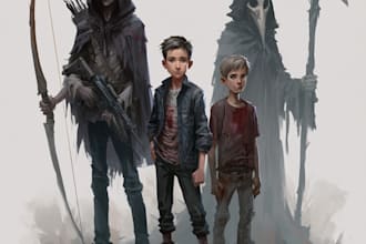draw an illustration for your game, book or movie