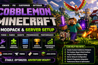 create fix custom cobblemon minecraft modpack forge fabric server setup quest