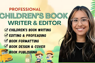 write and ghostwrite children story book picture book and kids stories