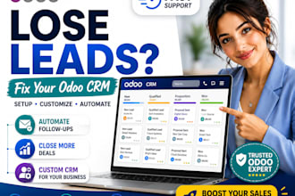 setup and customize odoo CRM sales pipeline leads automation email funnel