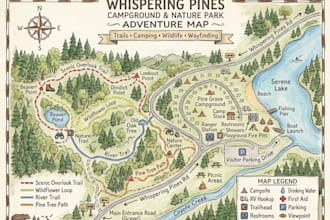 site plan property map resort map rv park recreational facilities campground map