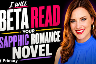 beta read your sapphic romance novel, portal fantasy and dark fantasy novel