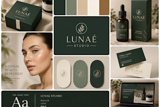 design business logo brand identity and branding kit