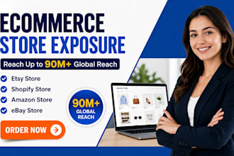 shoutout promote your etsy, ebay, shopify amazon store to 90m worldwide audience
